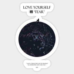 LOVE YOURSELF 轉 ‘TEAR’ Moon Dark Sticker